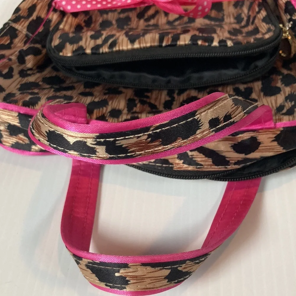 CHEETAH LEOPARD Cosmetic Makeup Travel Bag Pouch Set of 2